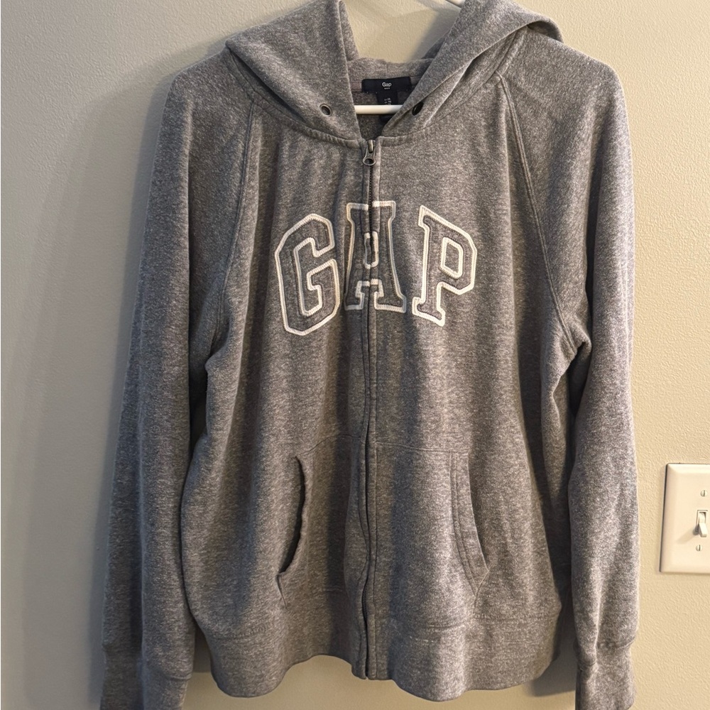 GAP Heather Gray Casual Hoodie